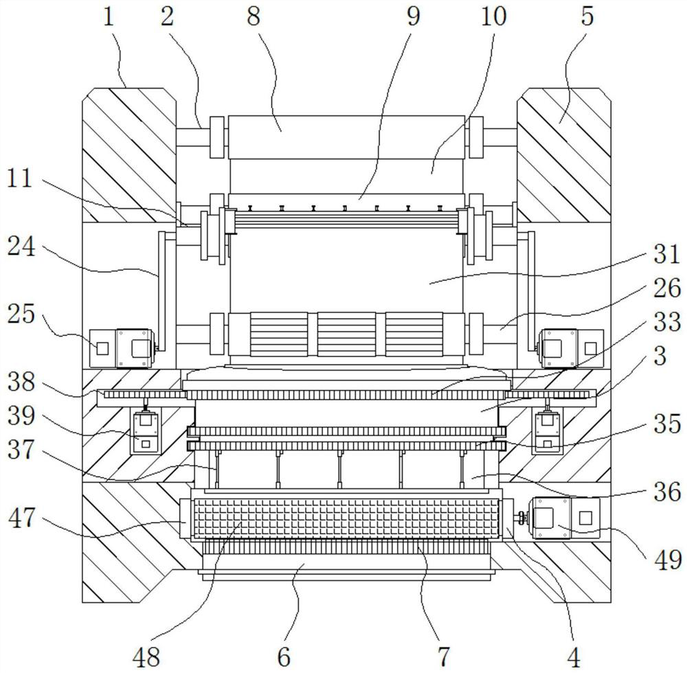 Release paper laminating device for mask processing