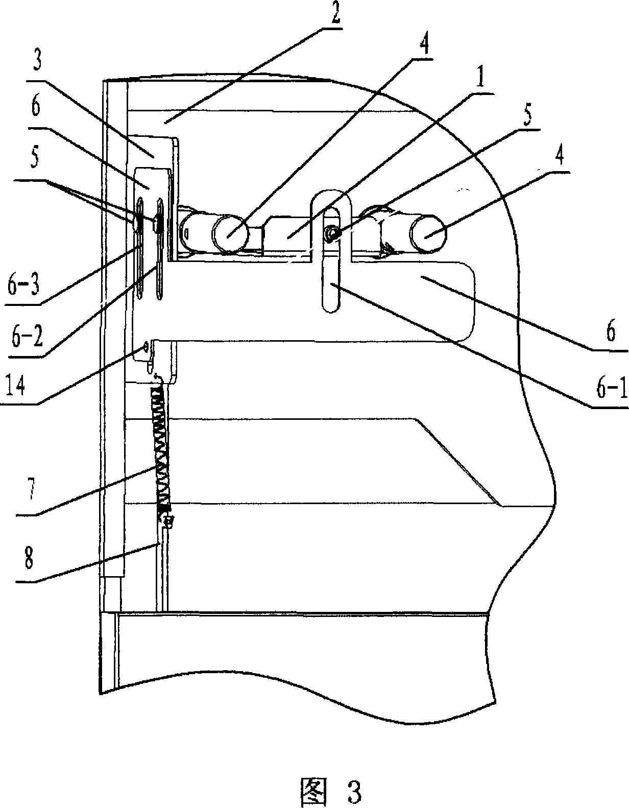 Load switch operation axle link lock device