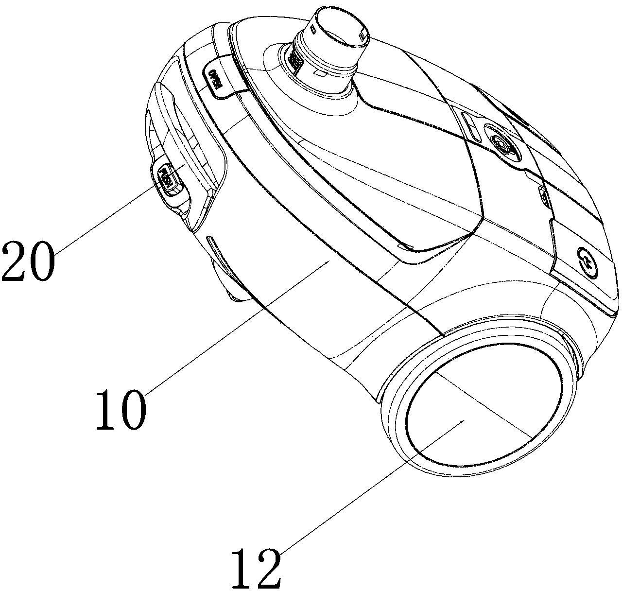 Dust collector with multiple telescopic sleeve rod sections