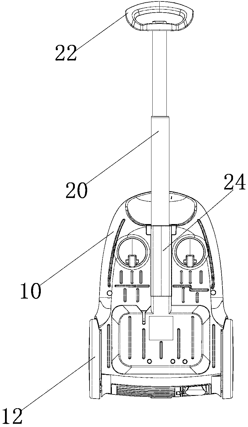 Dust collector with multiple telescopic sleeve rod sections