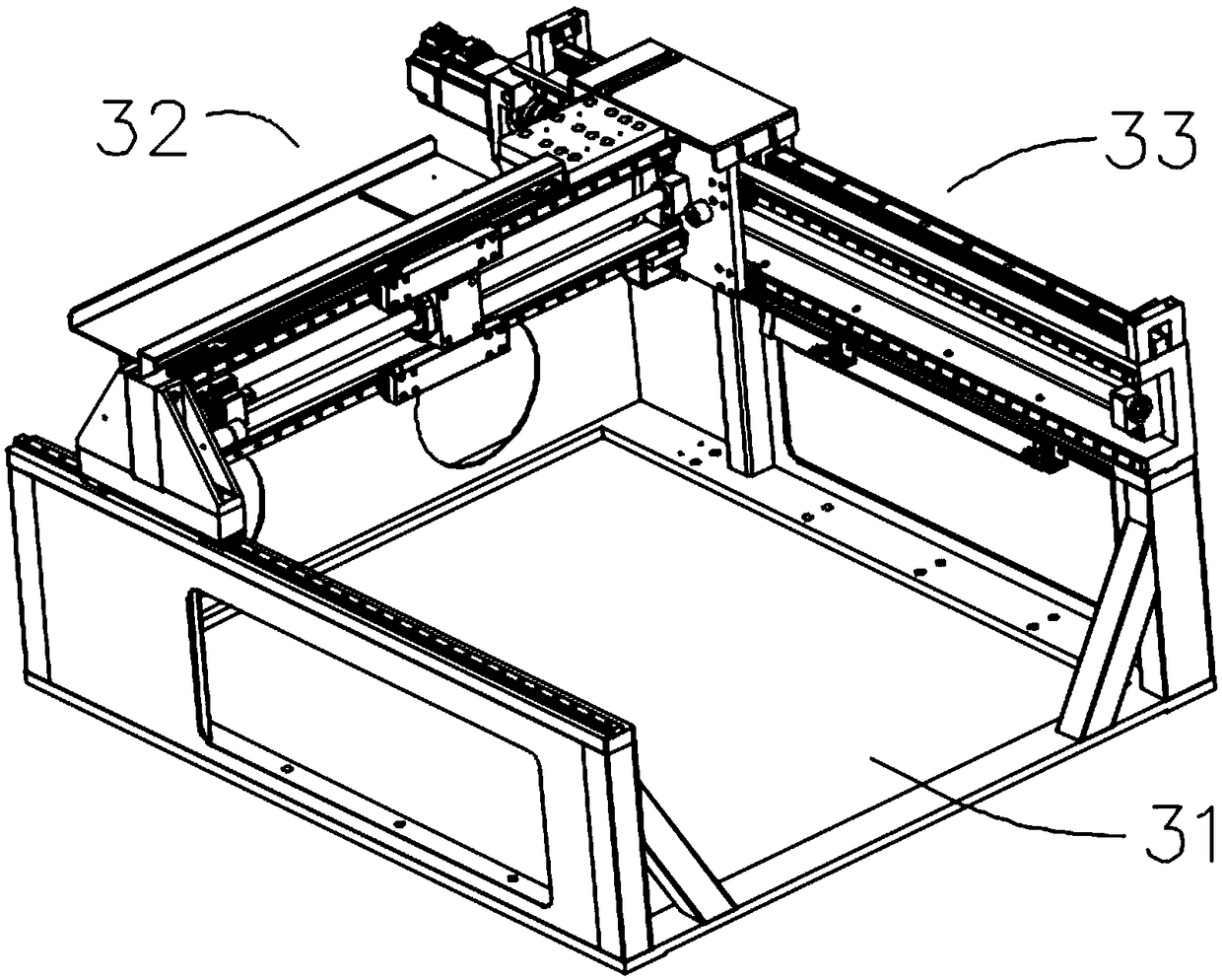 Double valve piezoelectric injection online dispensing machine and dispensing method