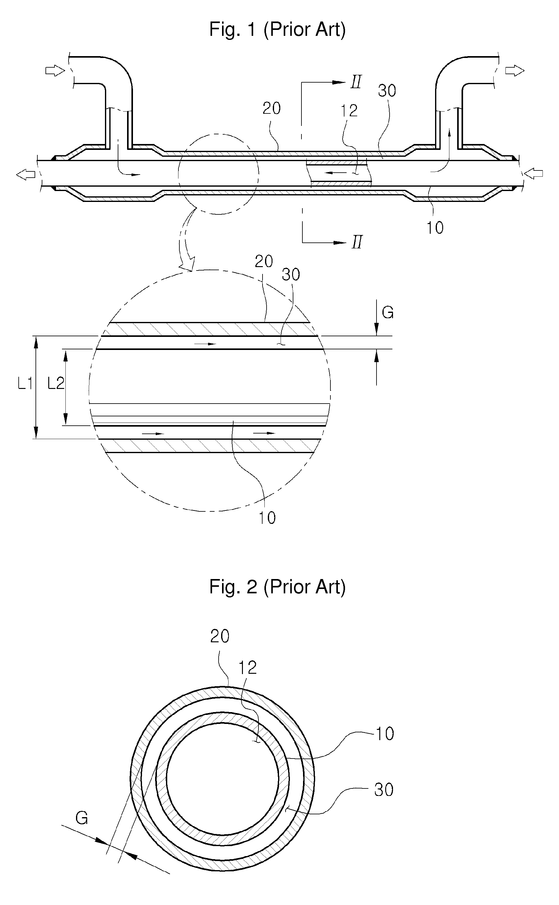 Double pipe type heat exchanger and method for manufacturing the same