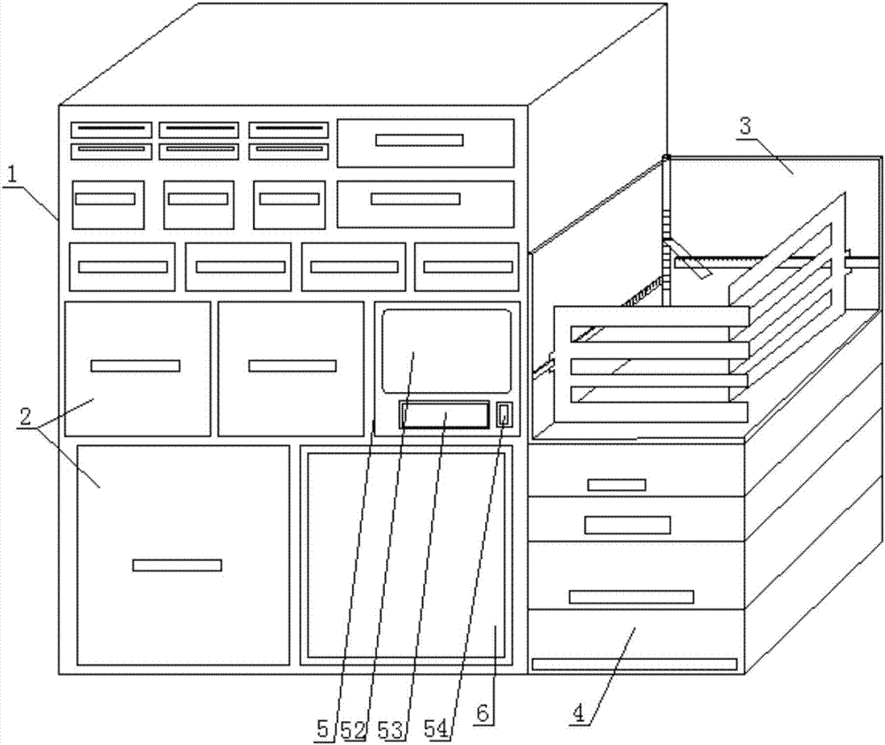 Intelligent express mail taking cabinet and control method thereof