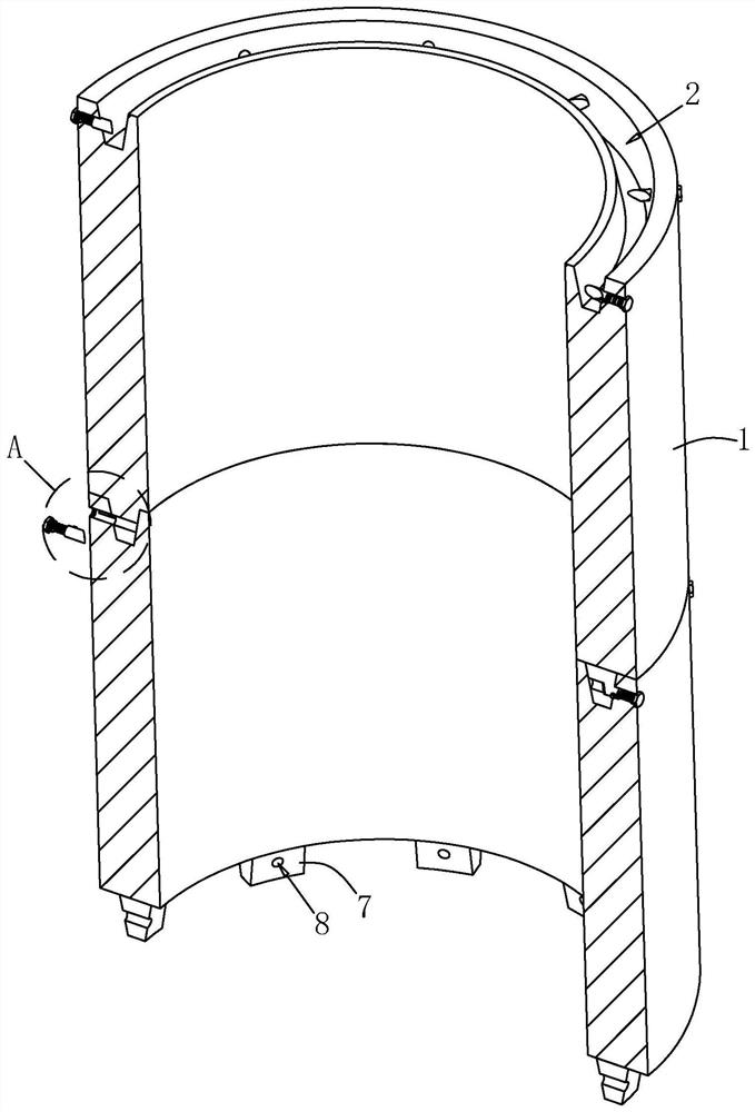 Prefabricated cylinder retaining wall for manual hole digging pile and construction method