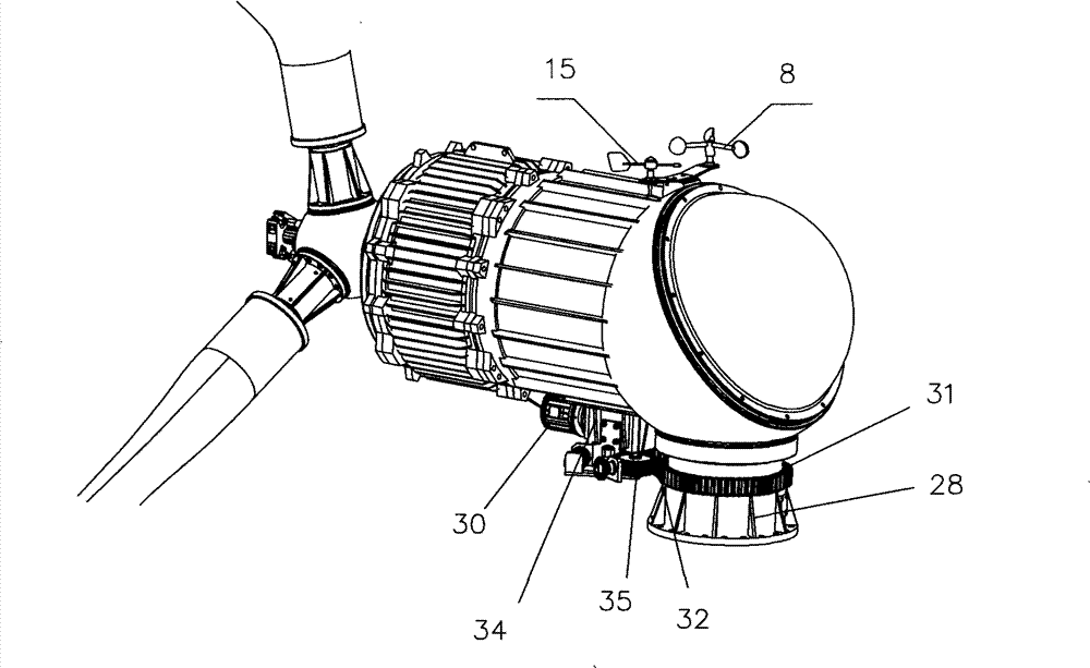 Active pitch-controlled wind turbine