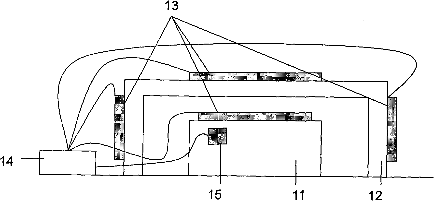 Laser gyro temperature compensation and control device and application