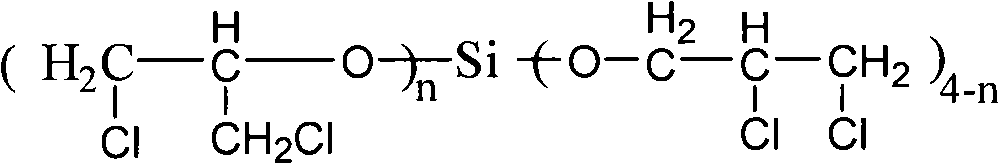 Silicic acid tetra (dichloropropyl) ester compound and preparation method thereof