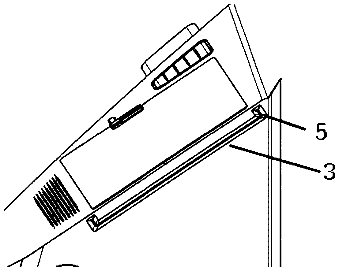 Combined device for mounting portable display in airplane cockpit