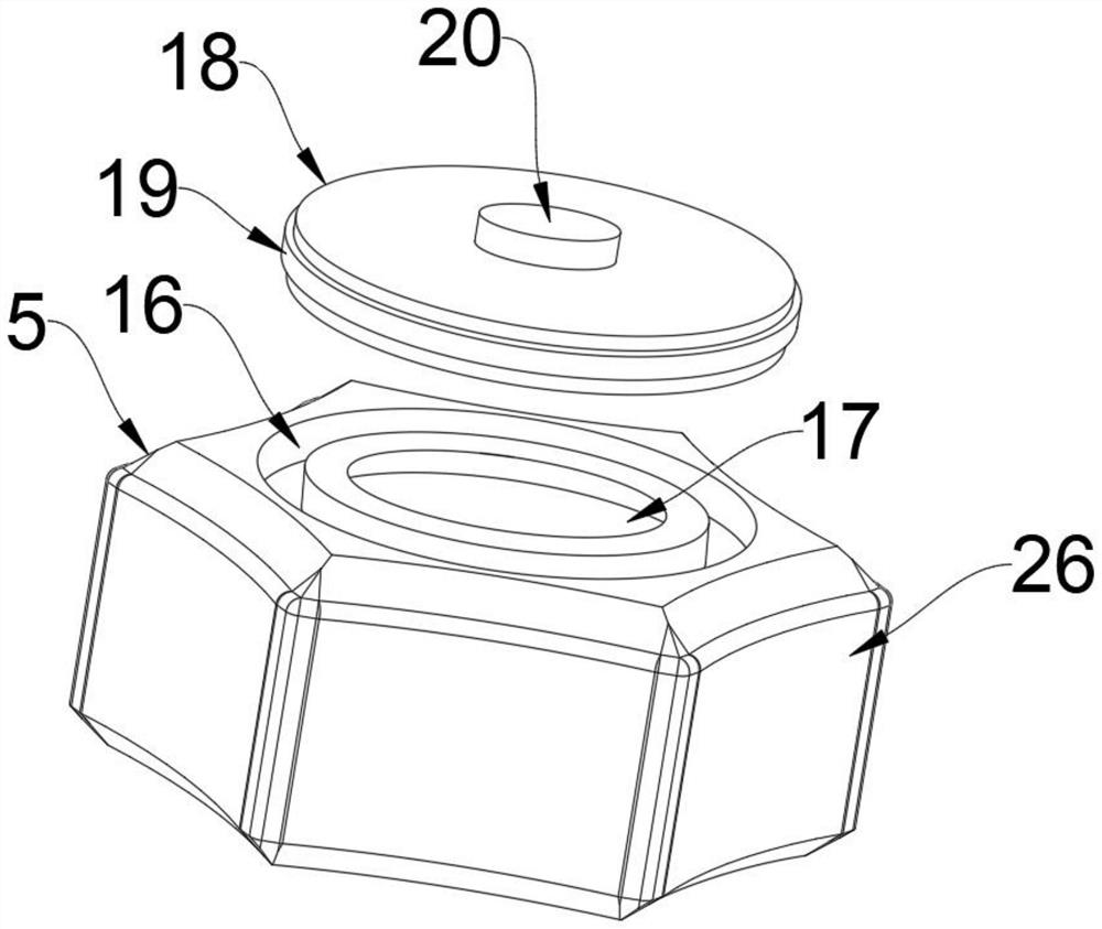 Nut fastener with double locking structures and using method of nut fastener