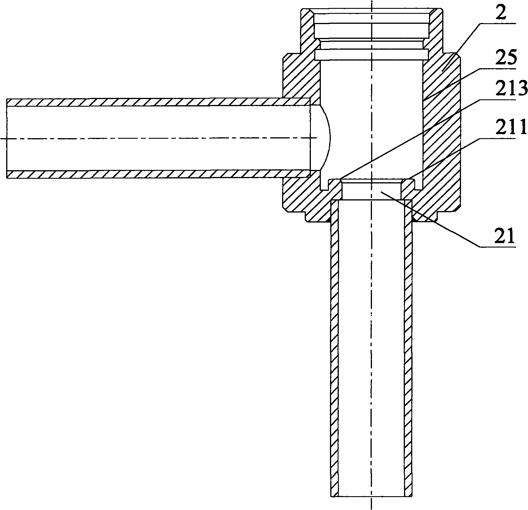 Valve core component of pilot valve and stepped direct-acting electromagnetic valve
