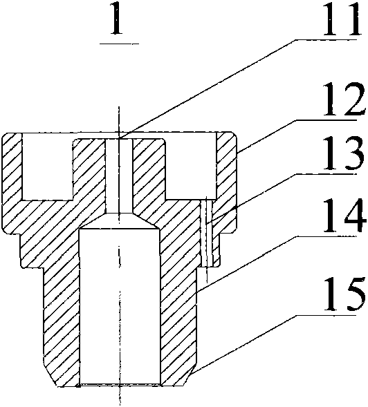 Valve core component of pilot valve and stepped direct-acting electromagnetic valve