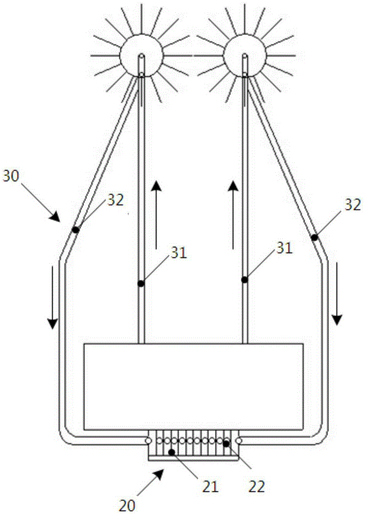 Cooling device for variable propeller cabinet and wind power generation unit