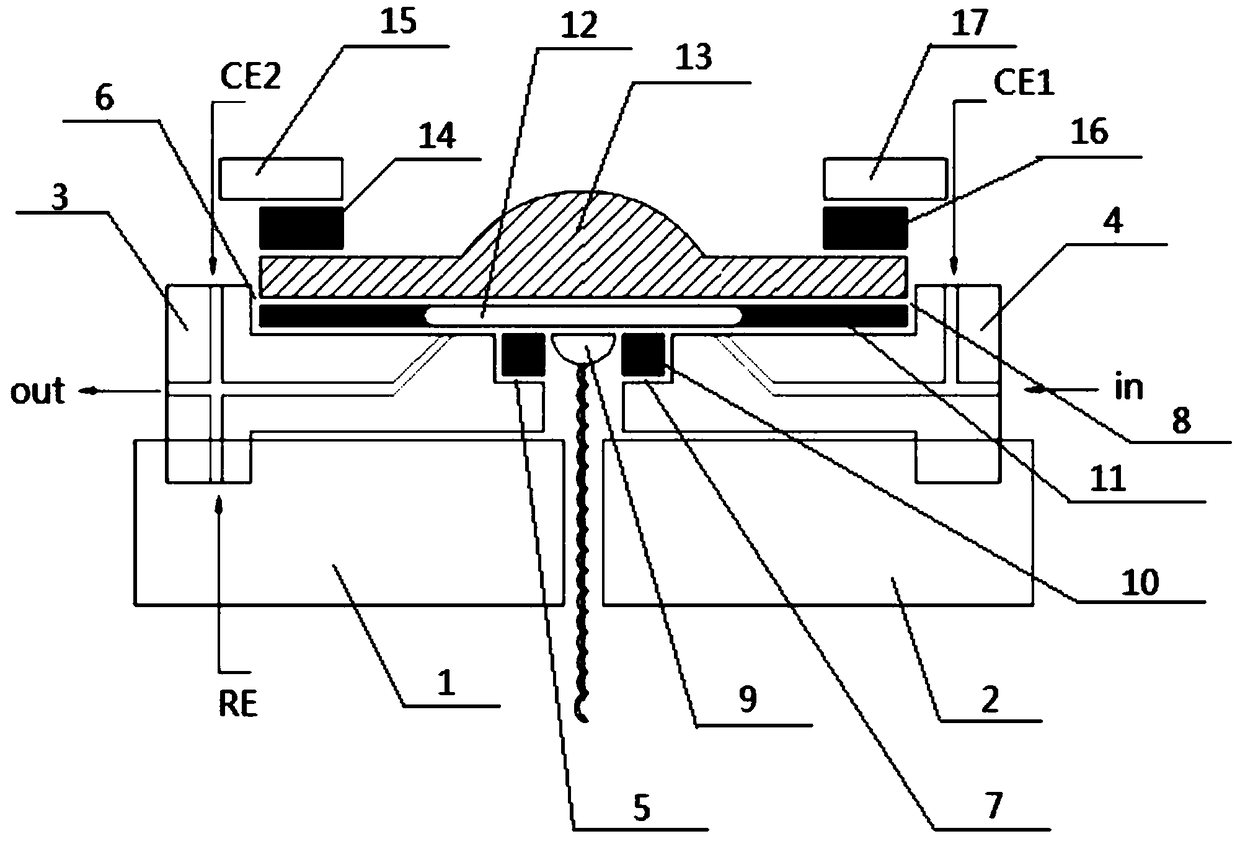 A thin-layer flow electrolytic cell suitable for electrochemical in situ Raman spectroscopy detection