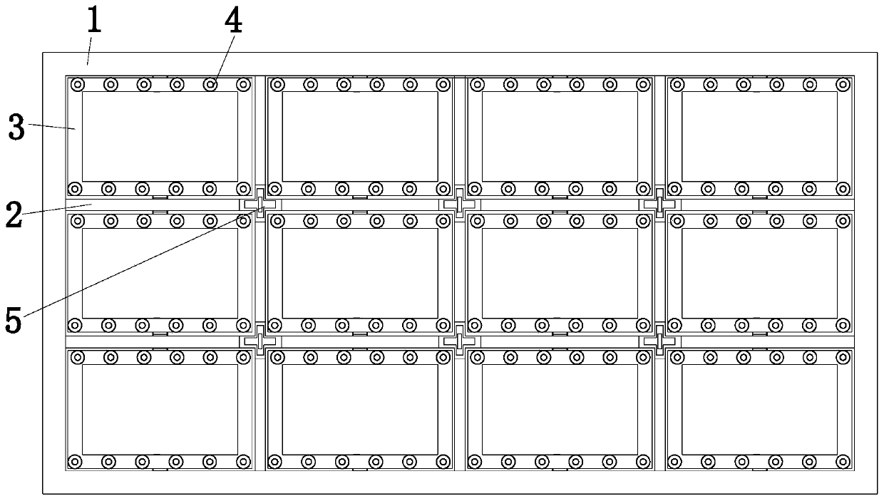 Splicing, mounting and fixing machine of LCD liquid crystal spliced screen, and mounting method