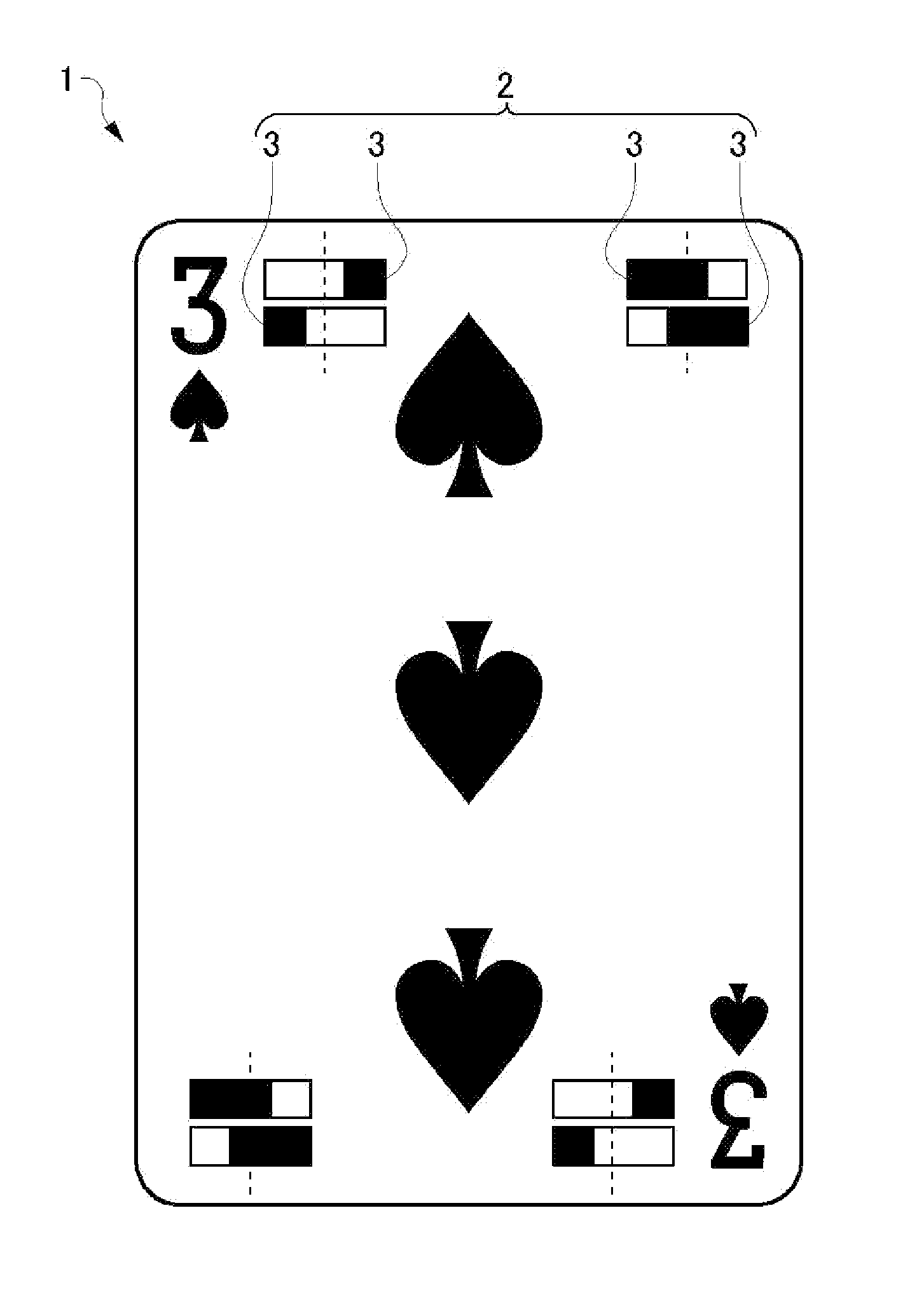 Playing cards and table game system