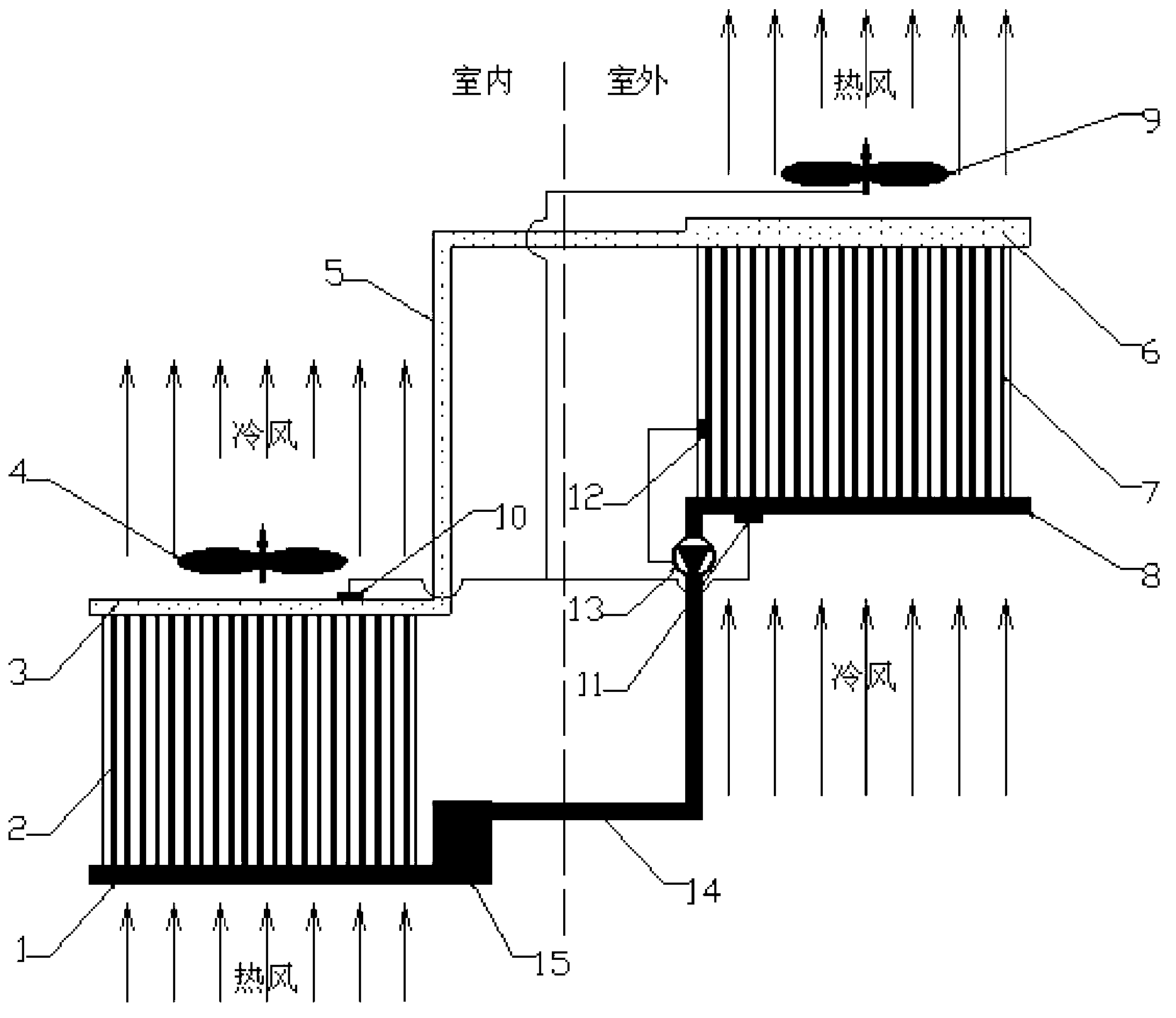 Cooling device of large-scale motor