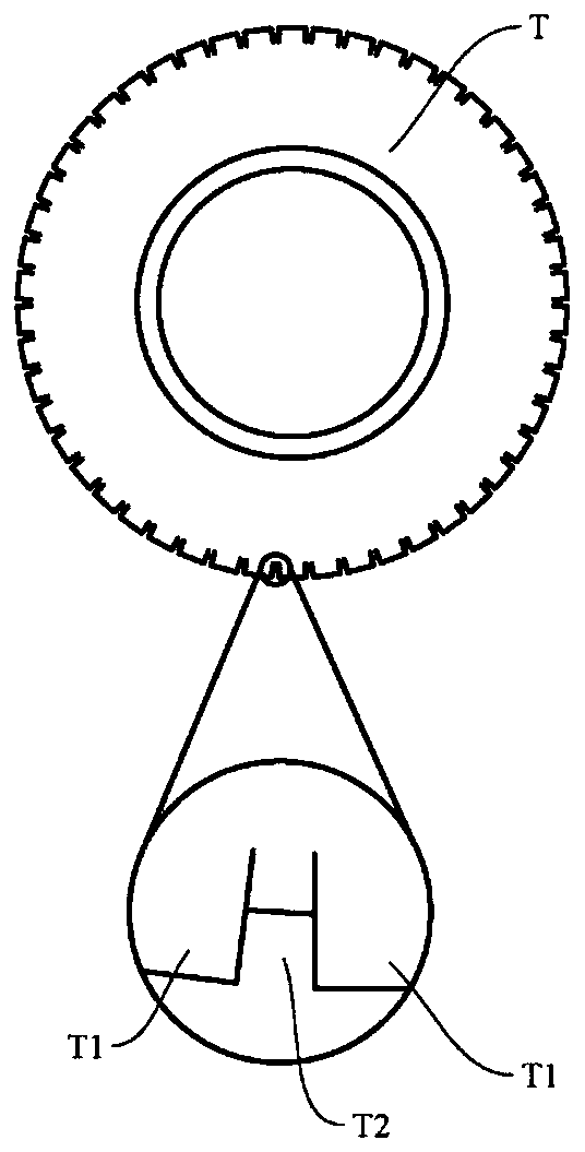 Device and method for detecting thickness of tire skin by using sound, and readable recording medium