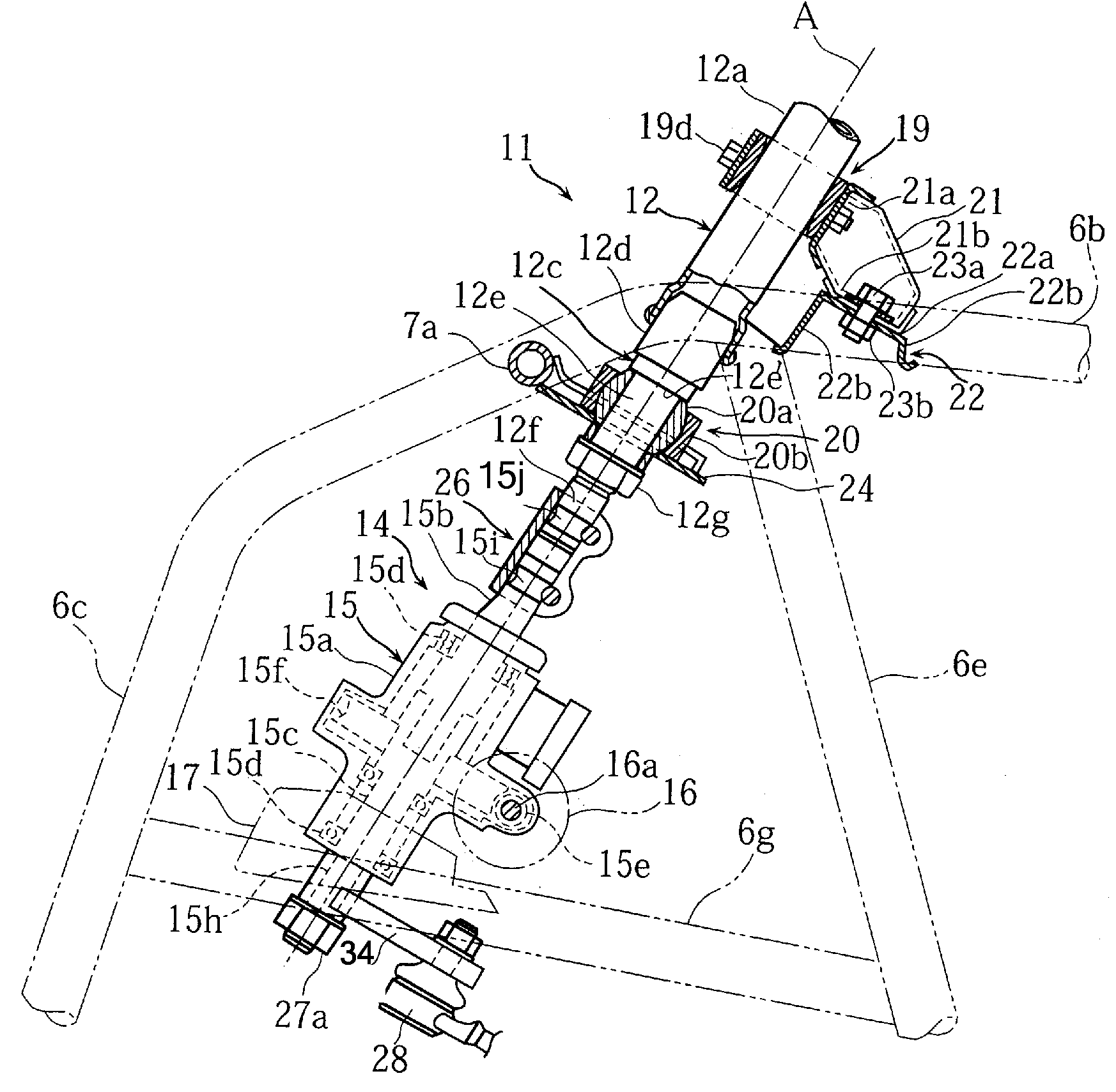 Steering system for small-sized vehicle