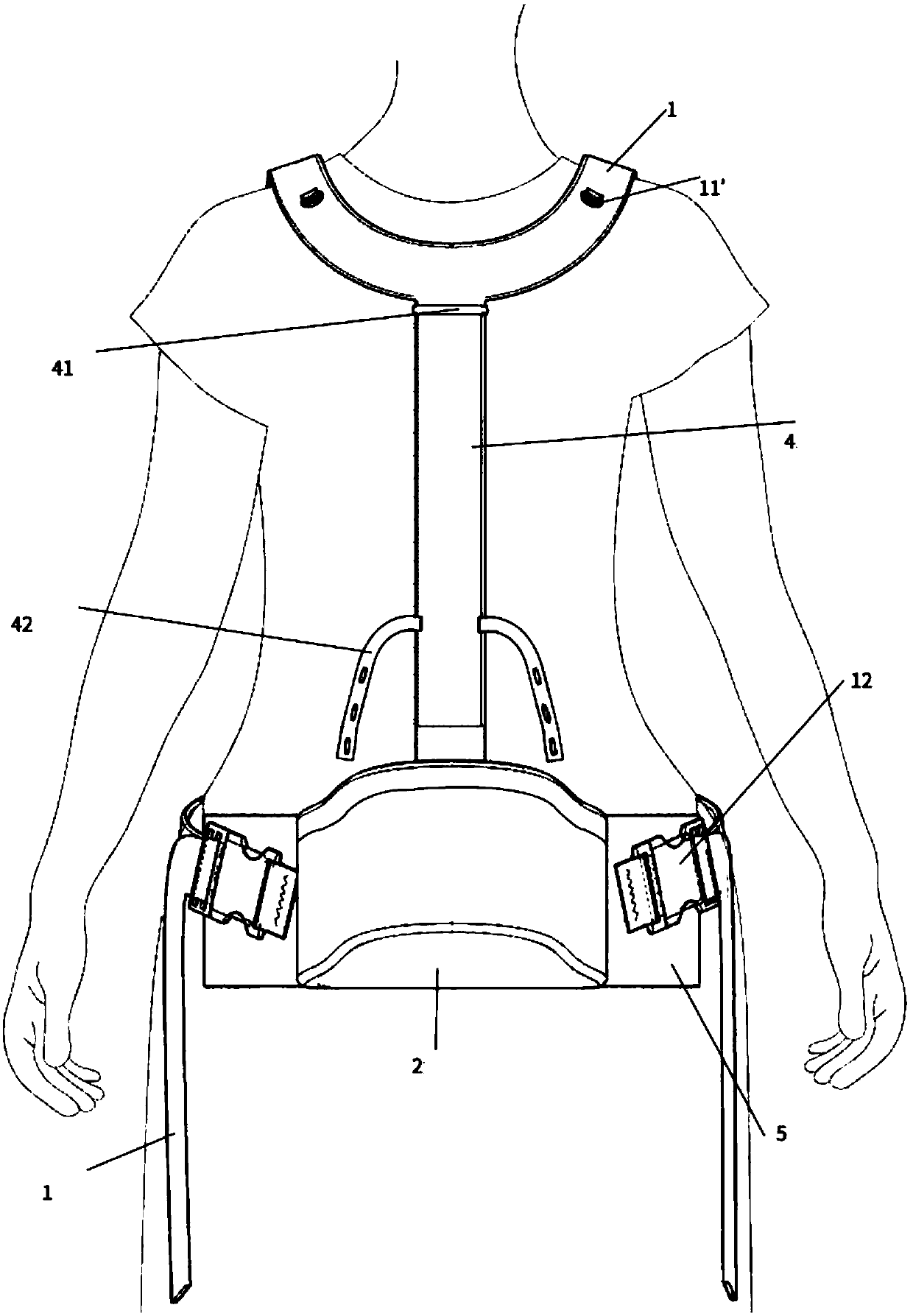 Easy-to-wear waist stool