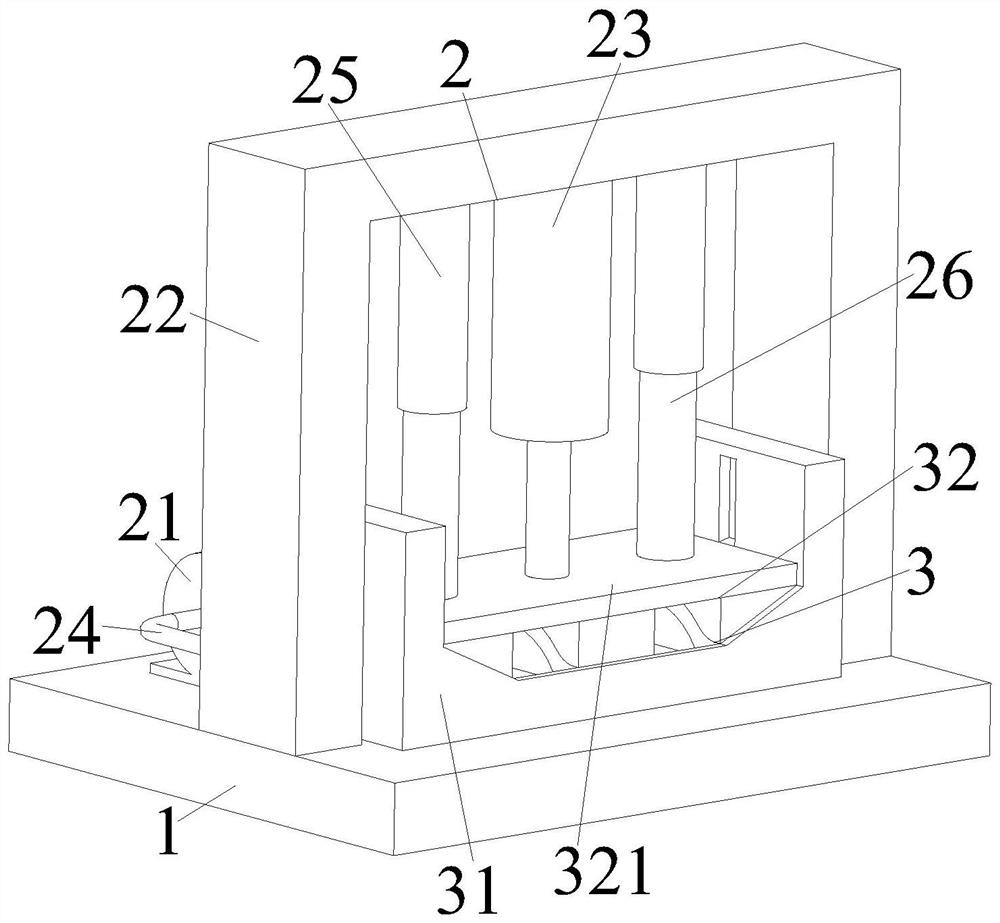 Solid wood cabinet ceramic handle forming and processing mold and forming and processing technology