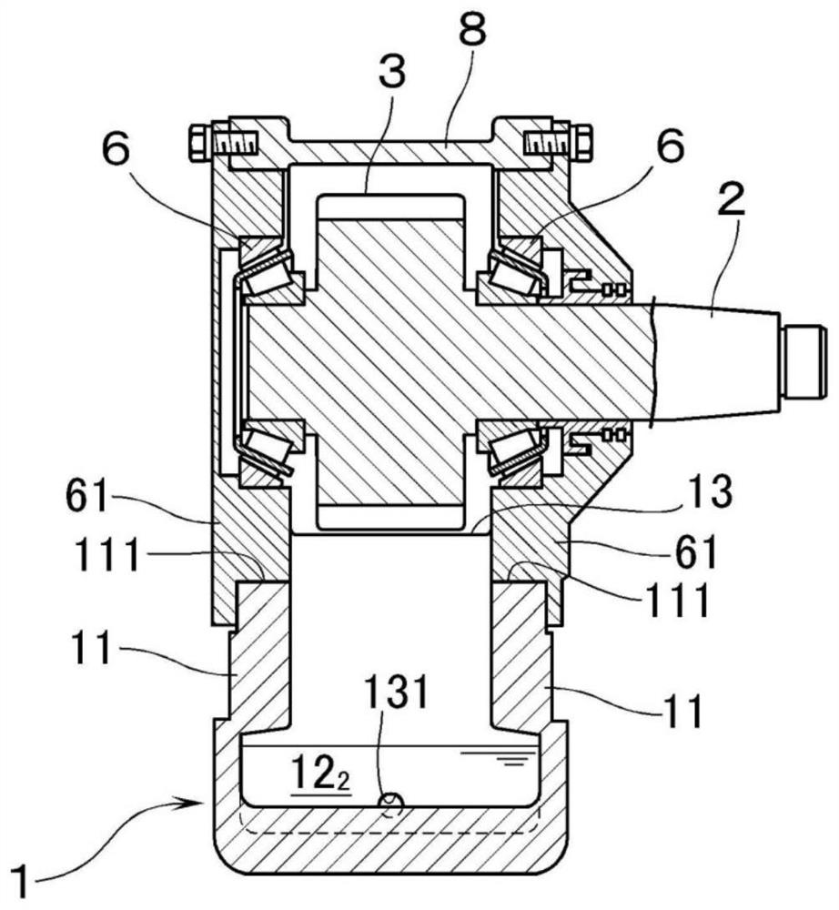 Gear device for railway vehicle