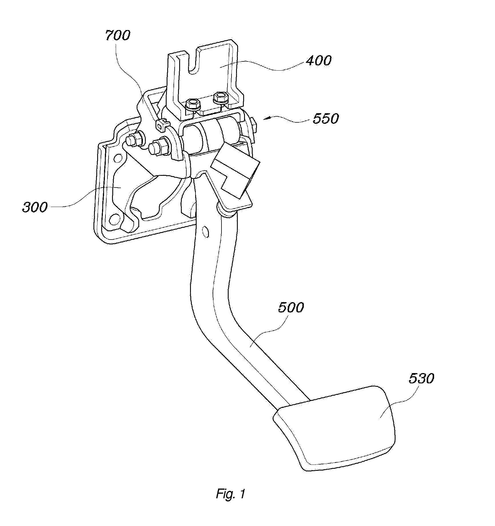 Pedal apparatus for vehicle