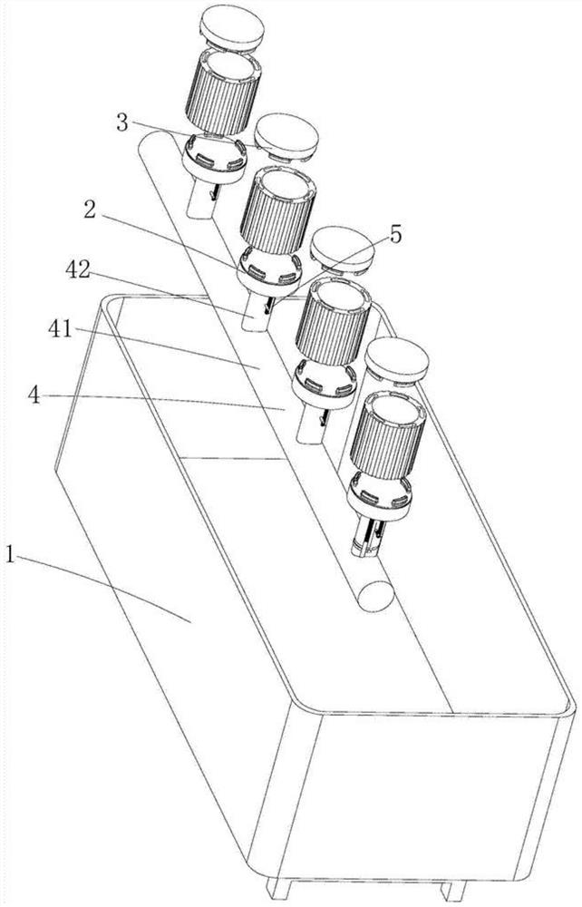 Device for inspecting housings of water-cooled motors
