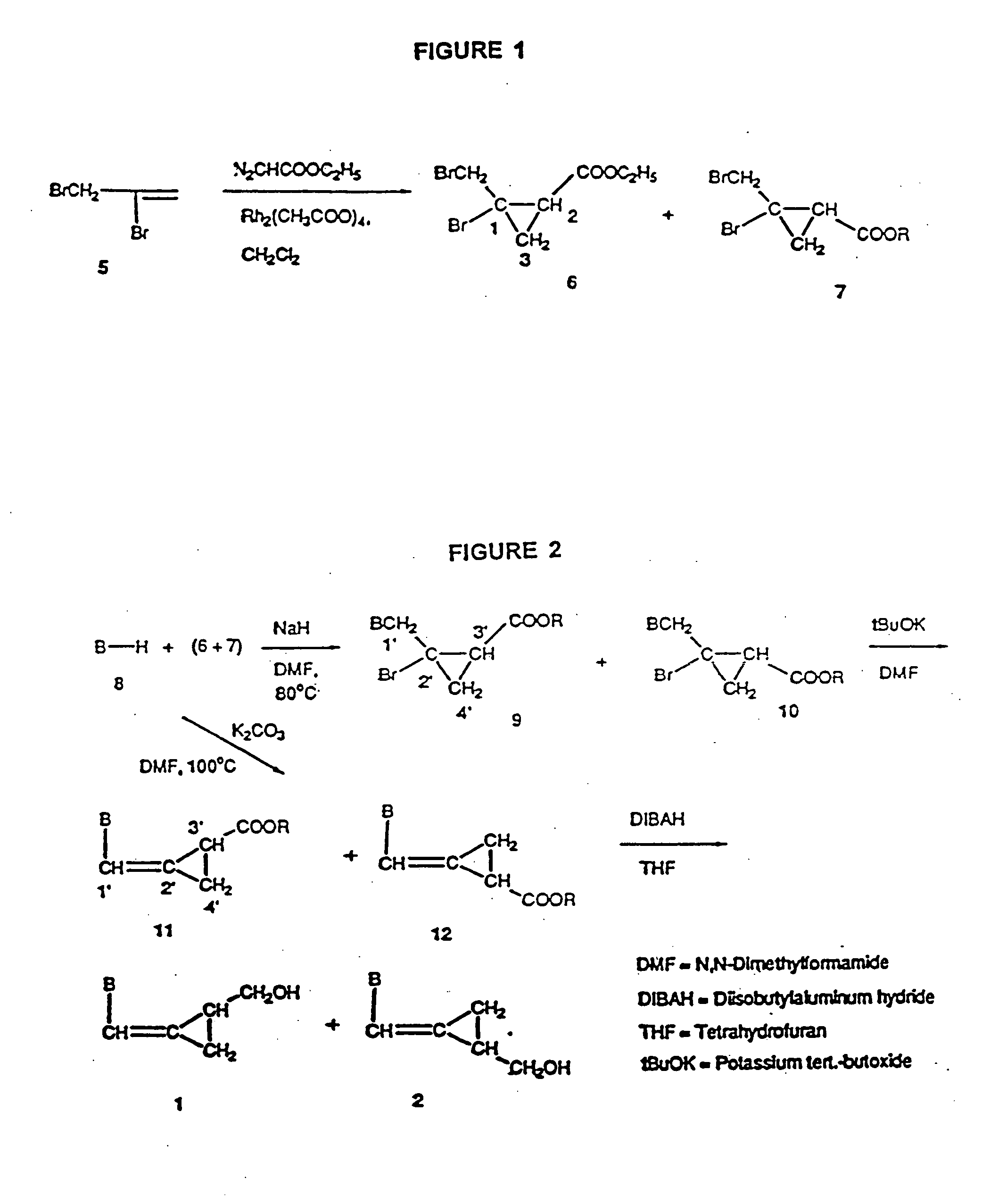 2-hydroxymethylcyclopropylidene methylpurines and -pyrimidines as antiviral agents