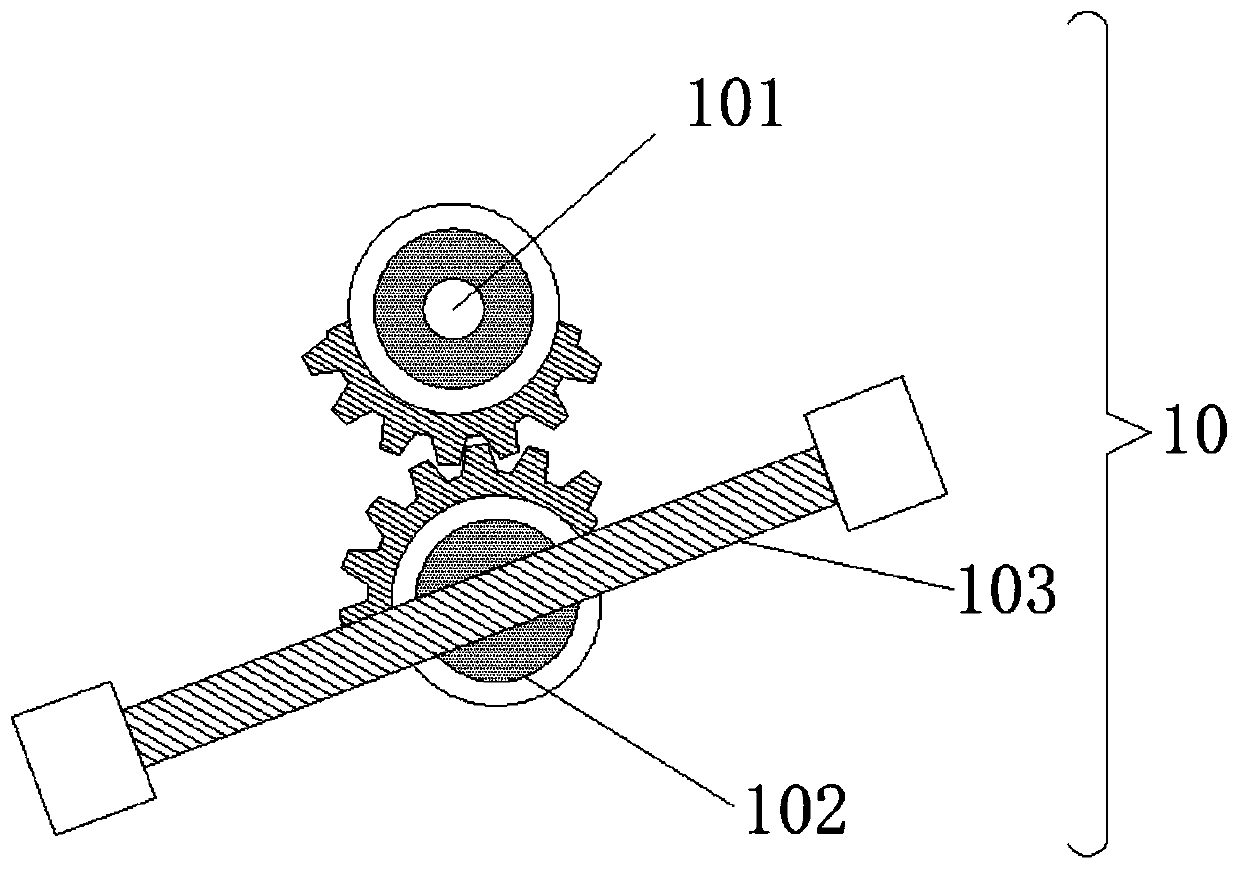 Textile fabric uniform drying device based on reciprocating motion