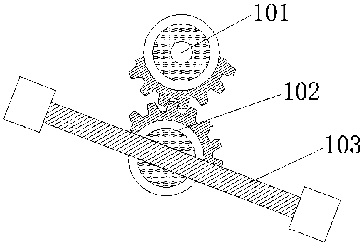 Textile fabric uniform drying device based on reciprocating motion