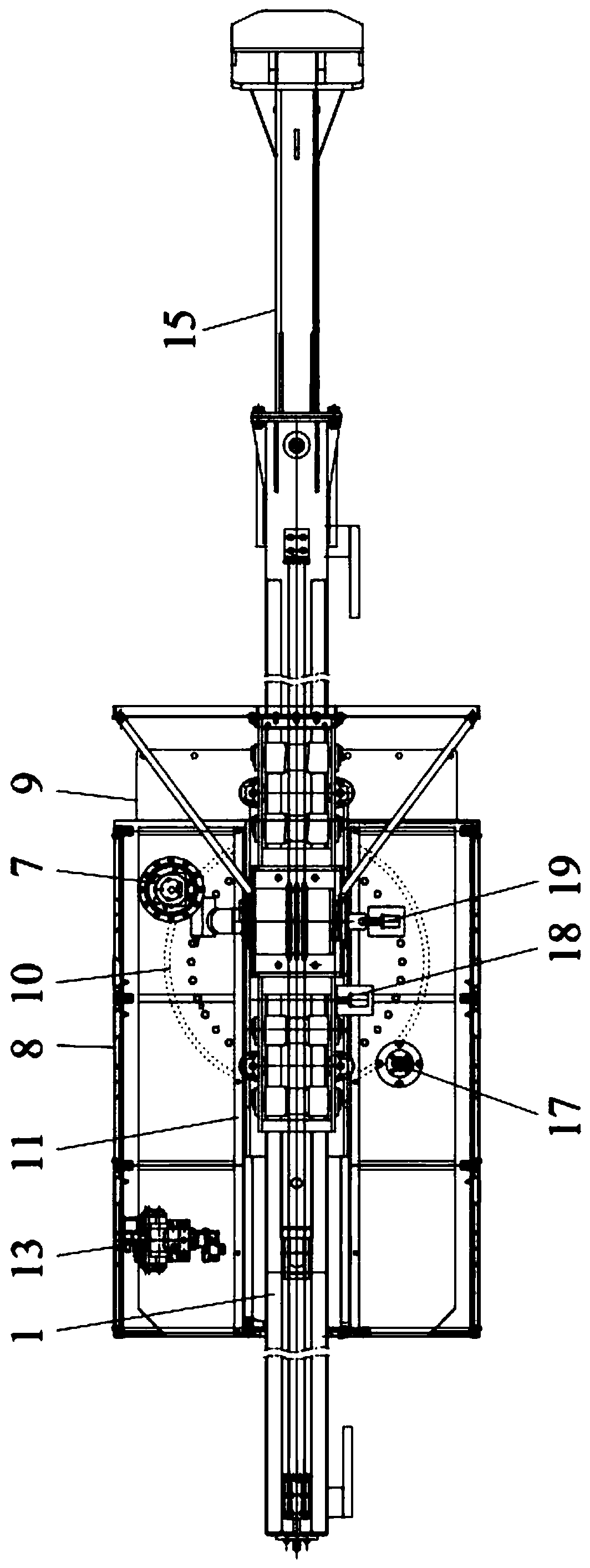 Automatic steel slag drossing machine