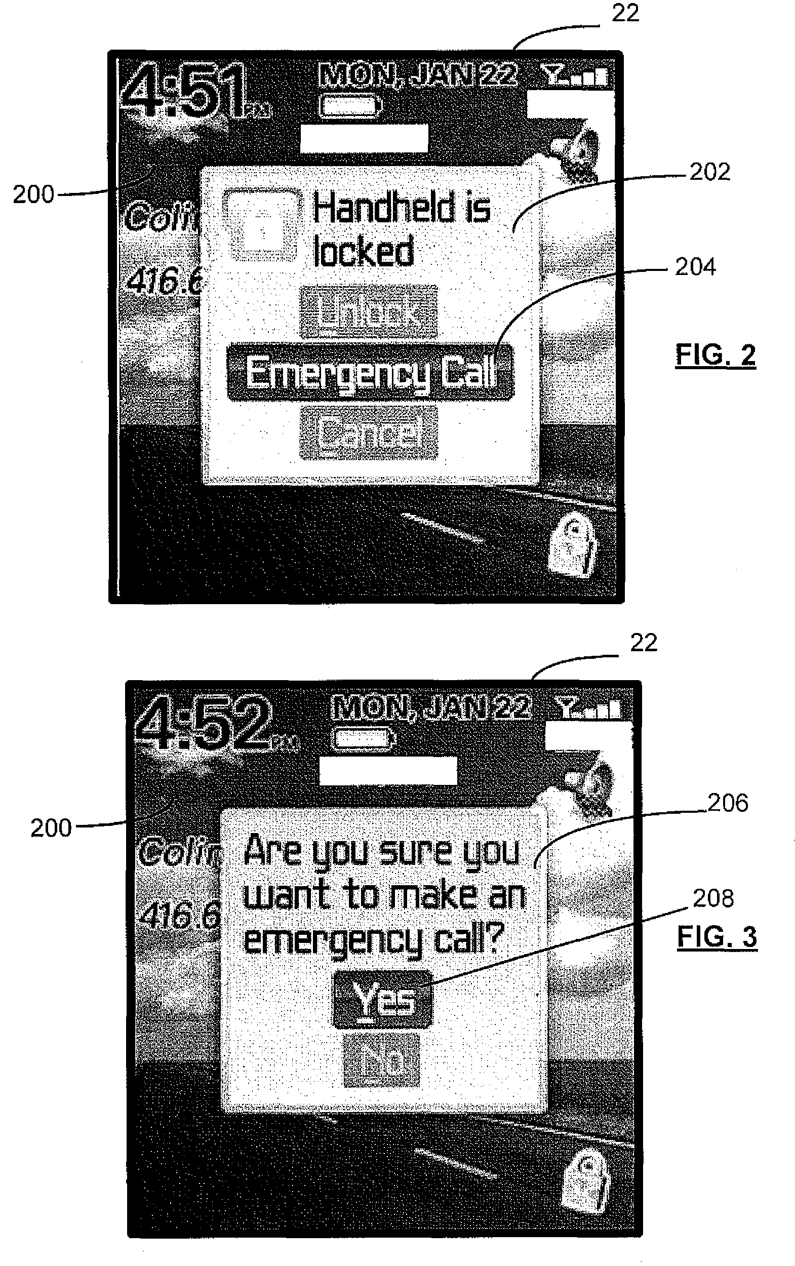 Emergency number selection for mobile communications device