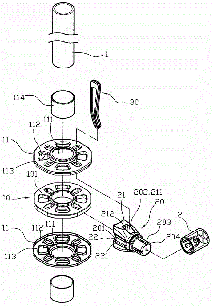 Composite material structure of scaffold