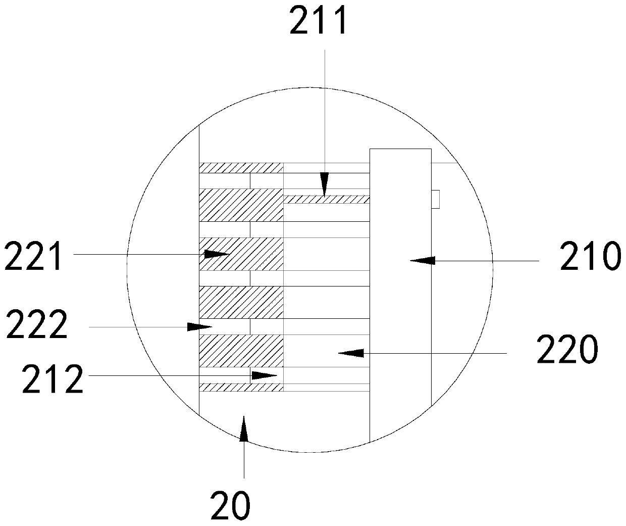 Plasma display screen of PDP discharge electrode