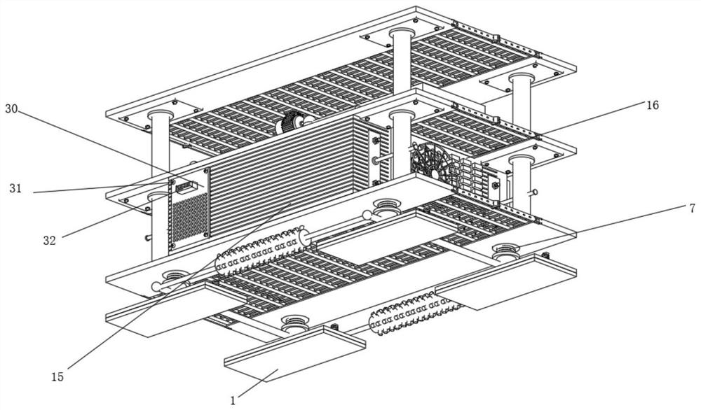 Data machine room with closed cold and hot channels