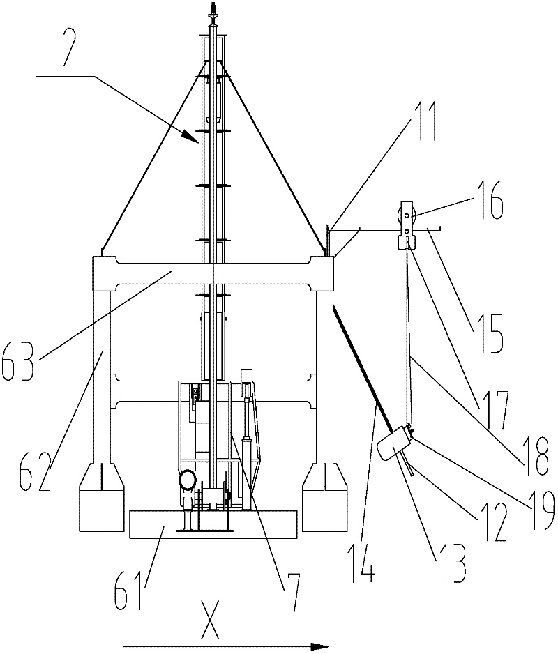 Falling object impact test apparatus and cab integrated test system