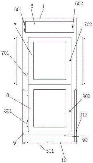 Power distribution cabinet structure with easy maintenance