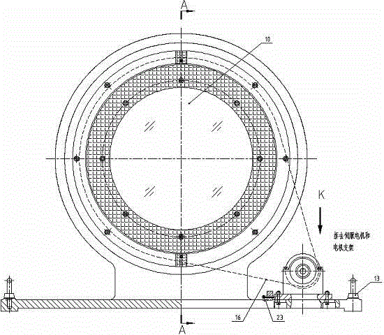 Synchronous belt drive rotary prism device