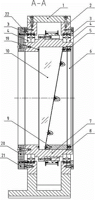 Synchronous belt drive rotary prism device