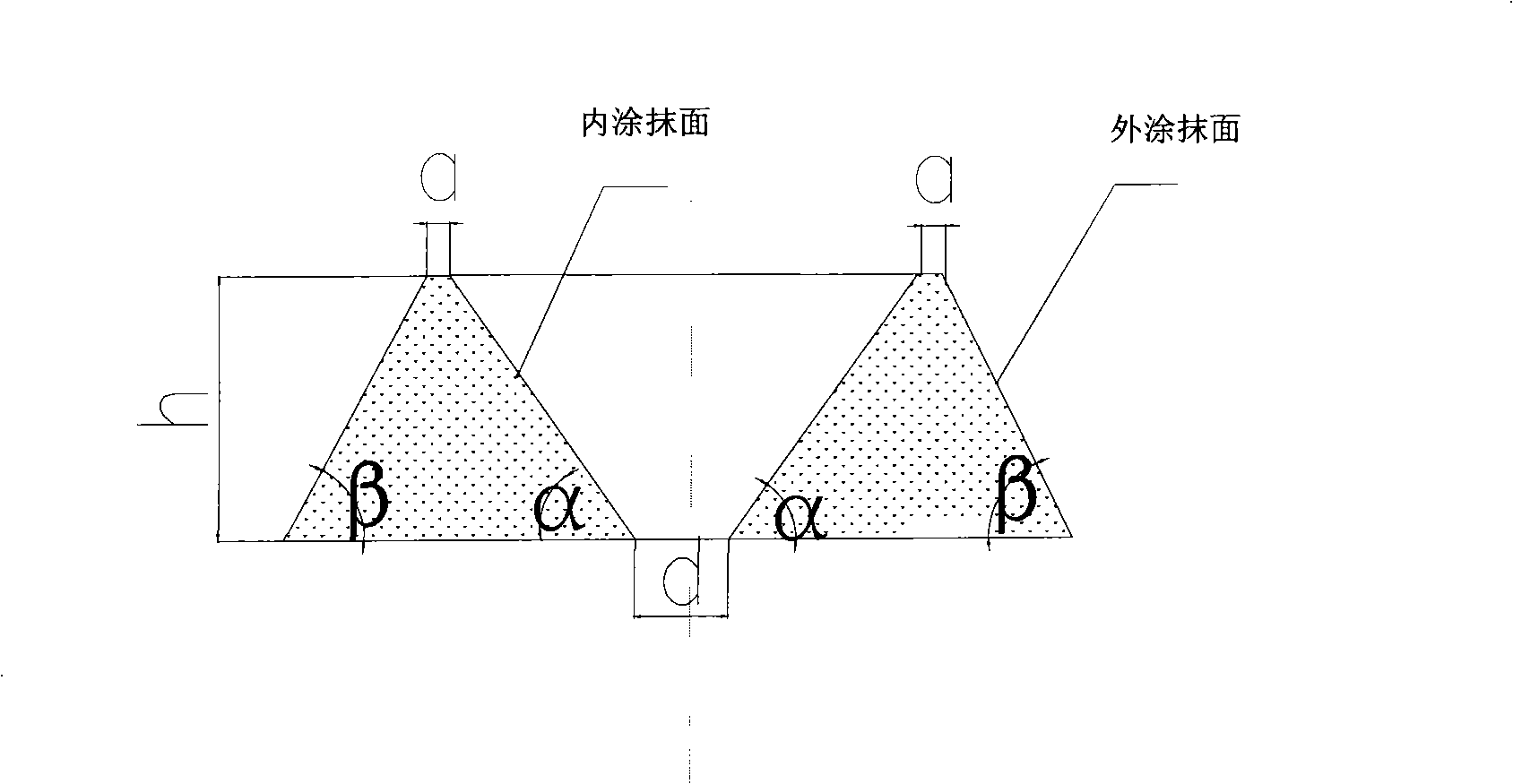 Plate blank tundish for preventing cast-on downward flow and preparation method thereof