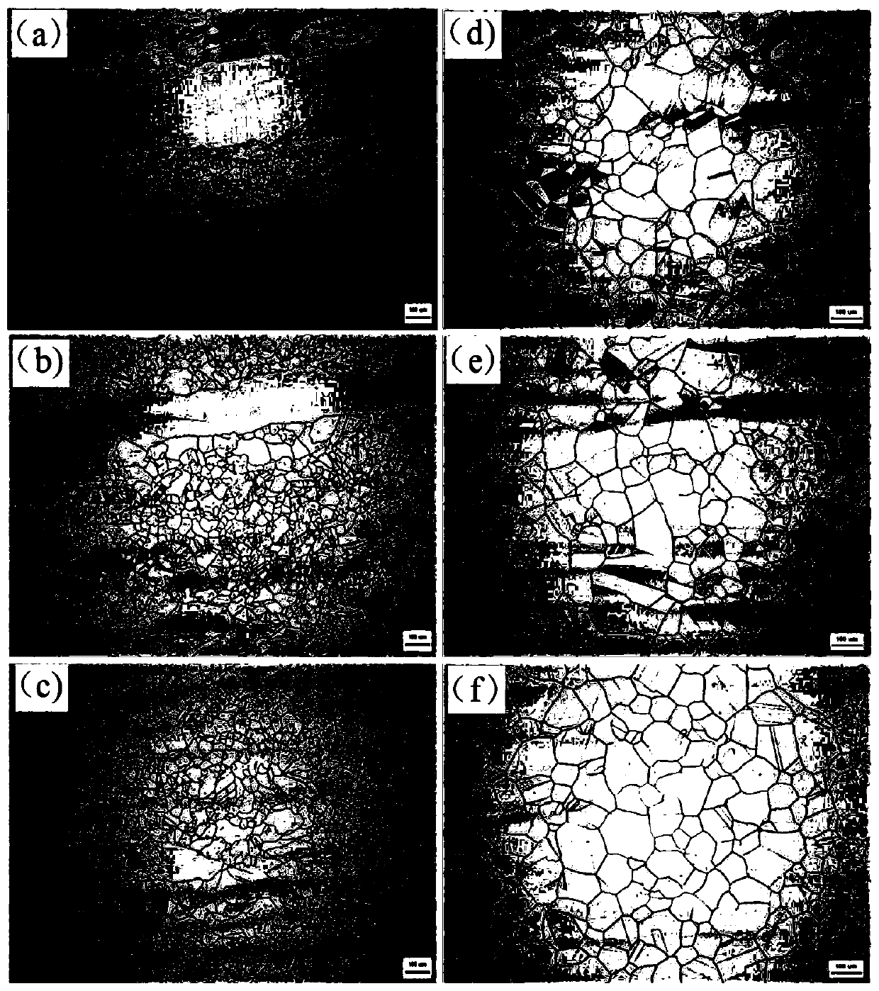 Method for controlling size uniformity of hot rolled high-carbon austenitic stainless steel grains