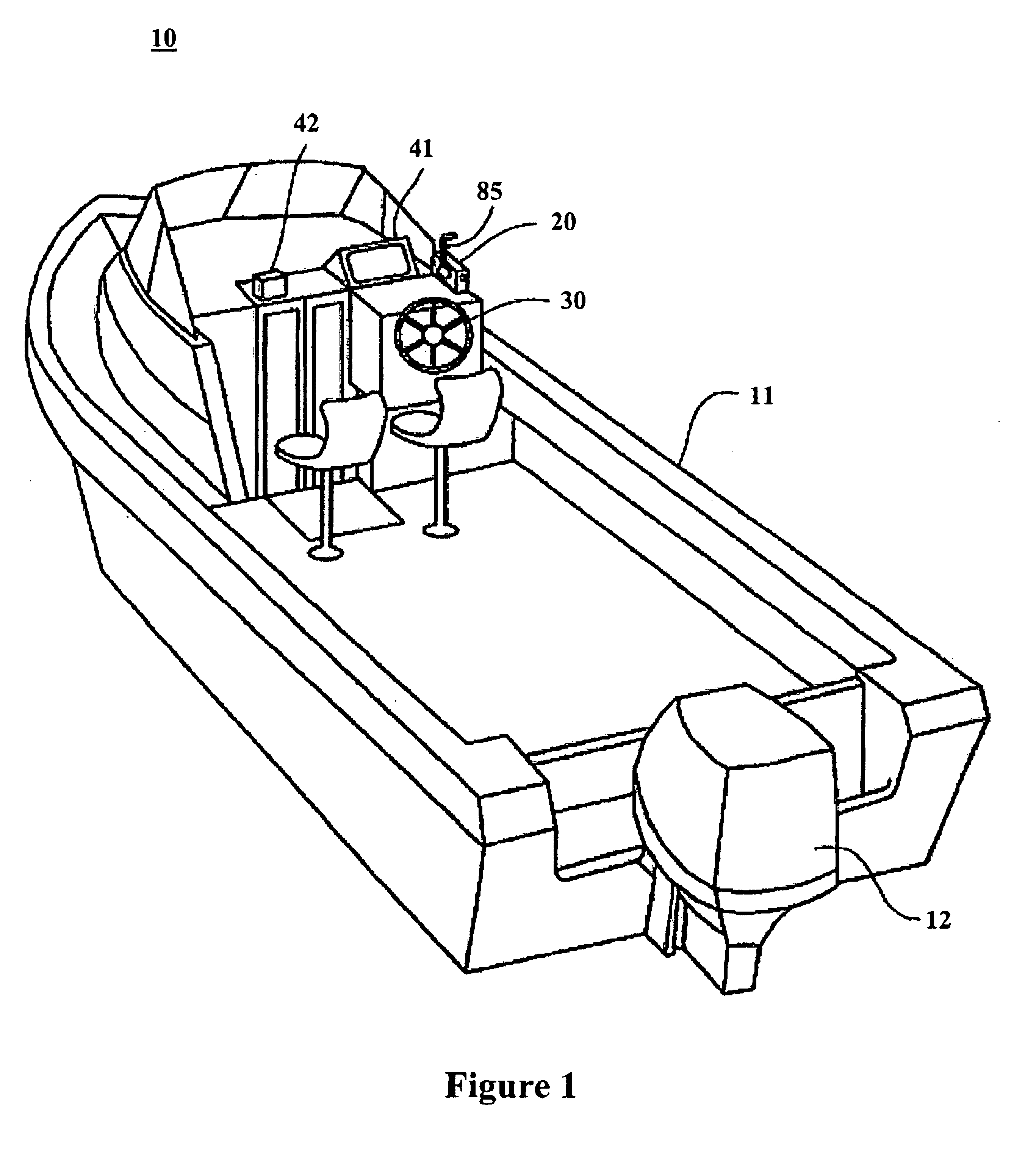 Return-to-port warning device and method