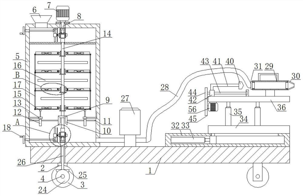 Spraying anchor device for preventing weathered peeling of side slope and using method of spraying anchor device