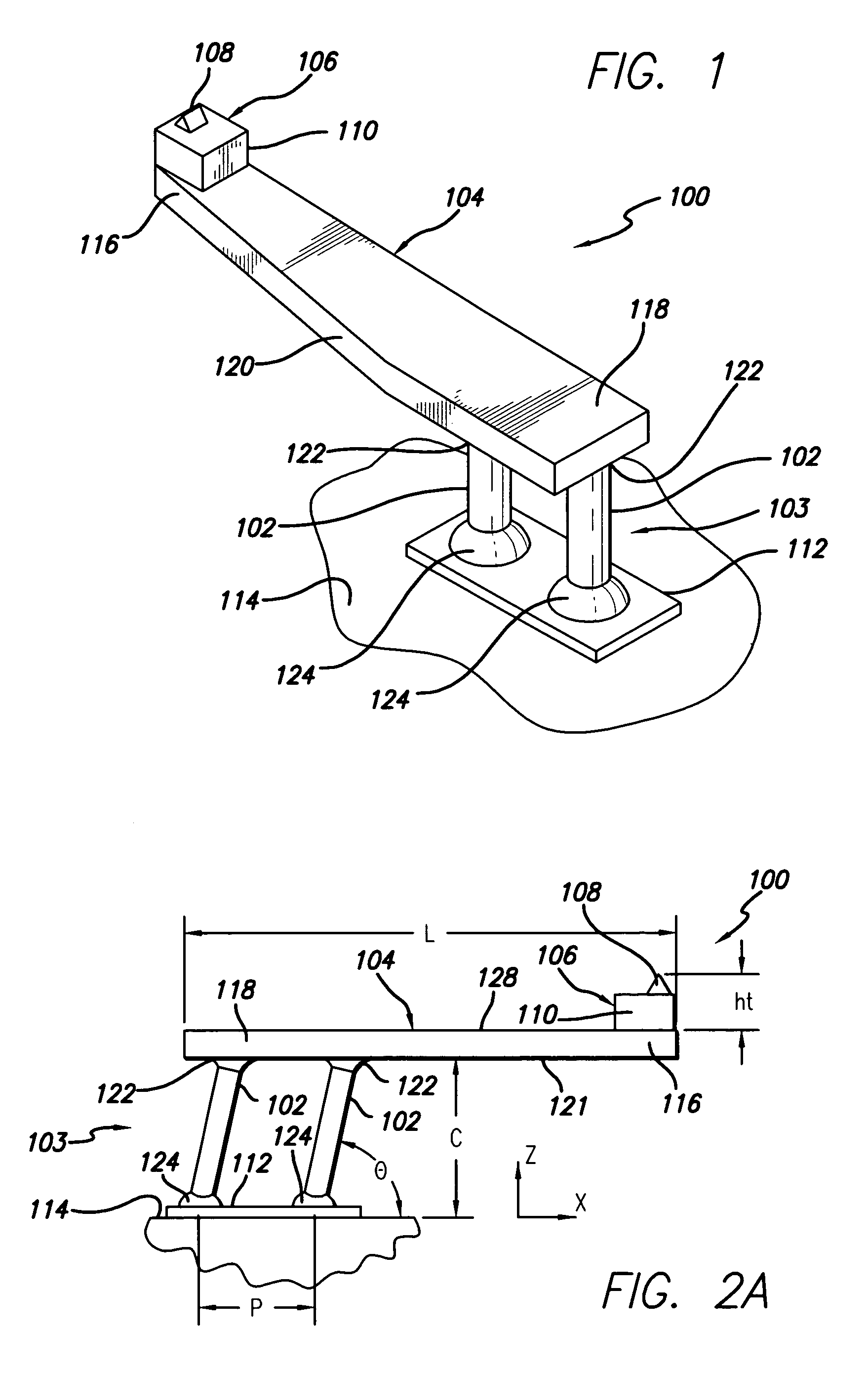 Composite microelectronic spring structure and method for making same