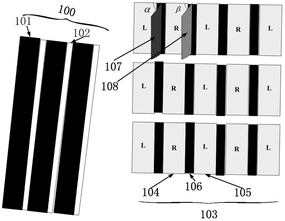 Autostereoscopic display device with low crosstalk and extended viewing area