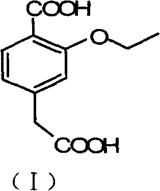 Preparation method of 3-ethyoxyl-4-carboxylphenylacetic acid
