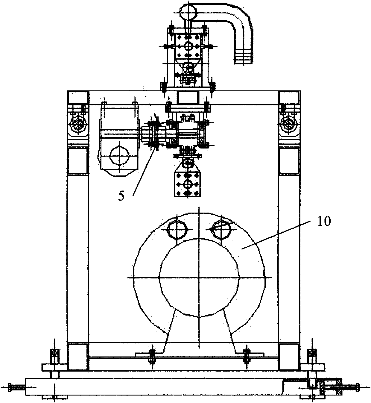 Module for extruding and forming plastic corrugated pipe