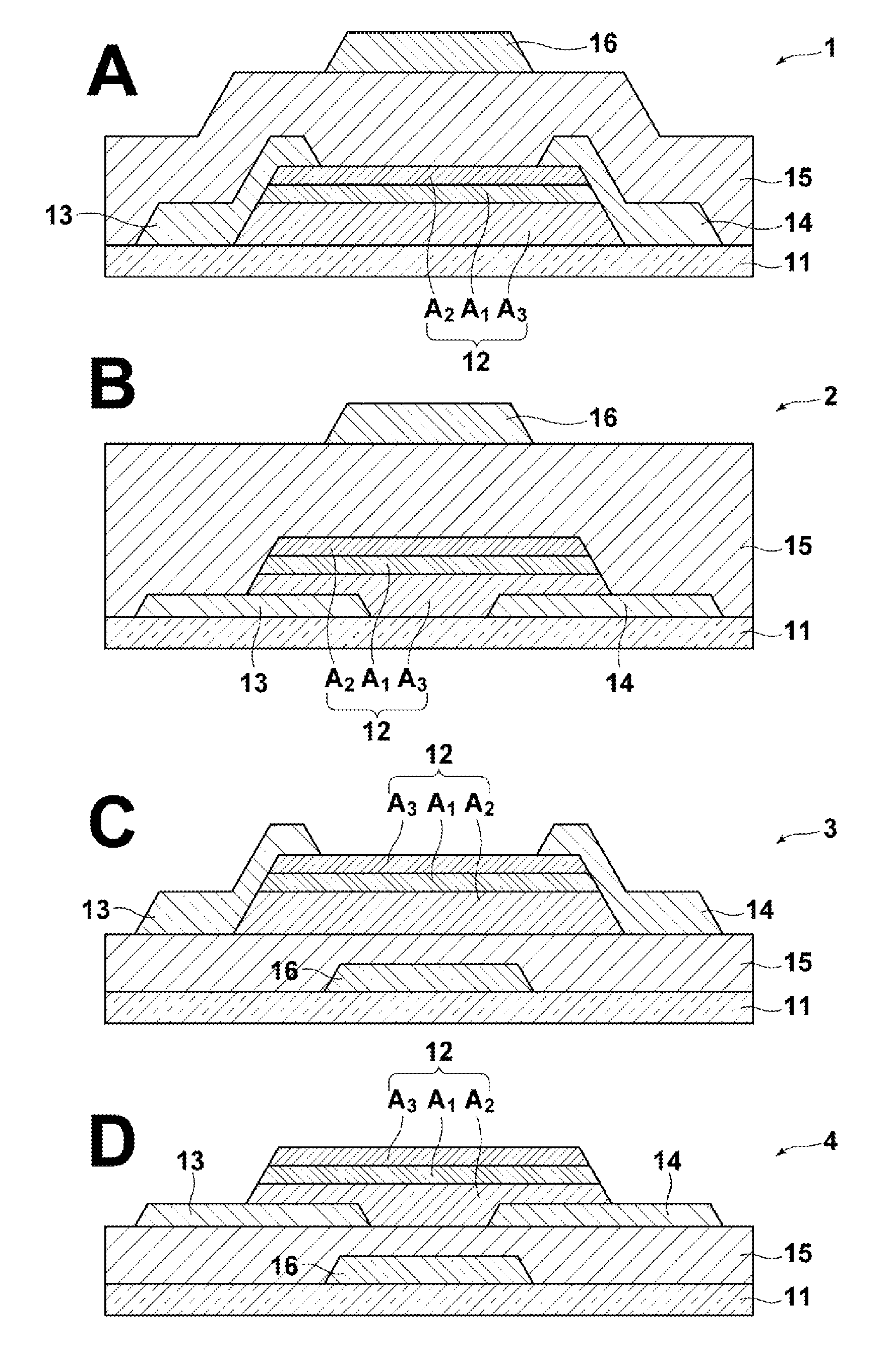 Thin-film transistor, method of producing the same, and devices provided with the same