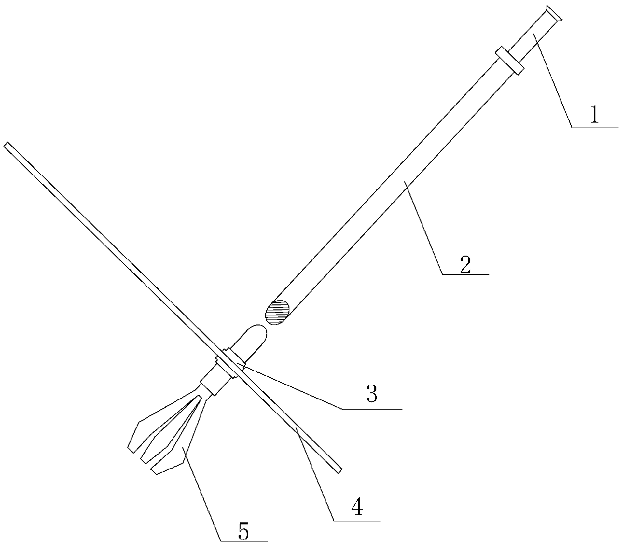 Picking tool for remotely picking up radioactive substances