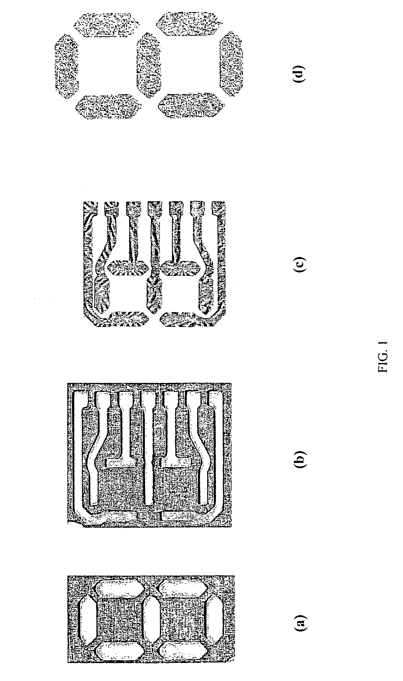 Device for contacting patterned electrodes on porous substrates